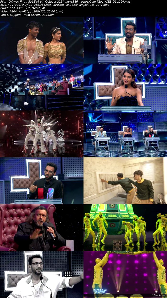 Dance Plus S06E18 6th October 2021 480p 720p WEB-DL x264 250MB Download