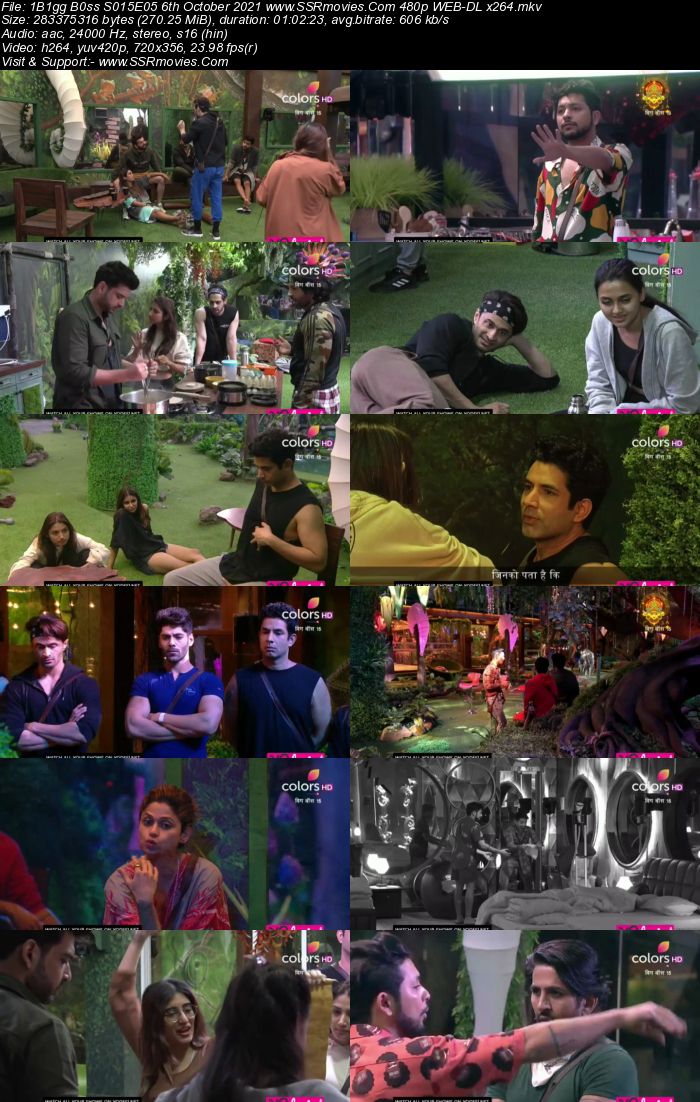 Bigg Boss S15E05 6th October 2021 480p 720p WEB-DL 800MB Download