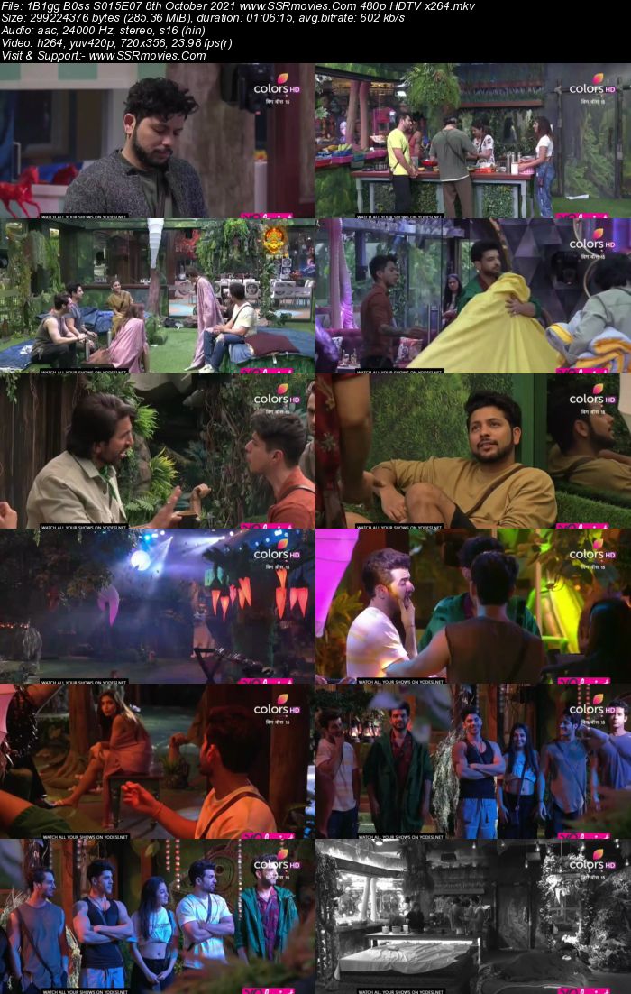 Bigg Boss S15E07 8th October 2021 480p 720p WEB-DL 800MB Download