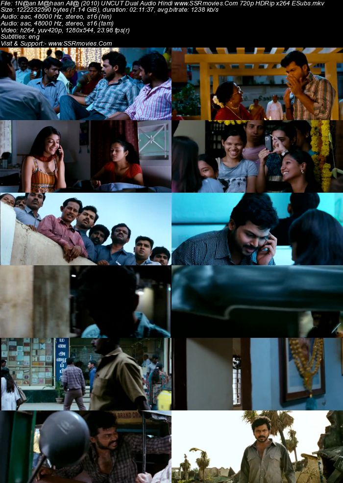 Naan Mahaan Alla (2010) Dual Audio Hindi 480p HDRip x264 450MB ESubs Full Movie Download