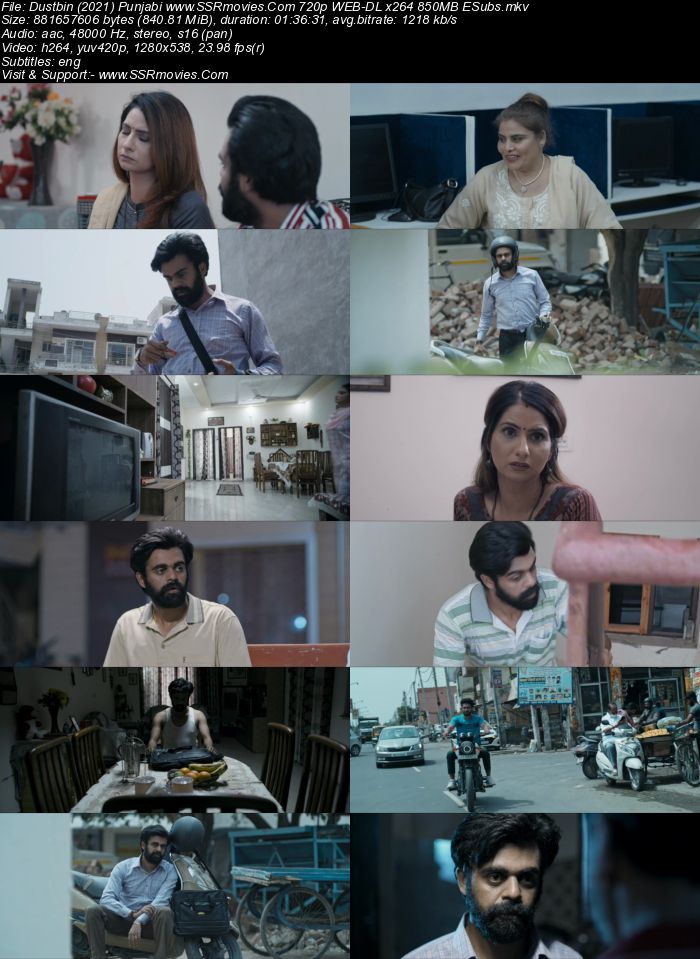 Dustbin (2021) Punjabi 480p WEB-DL x264 300MB ESubs Full Movie Download