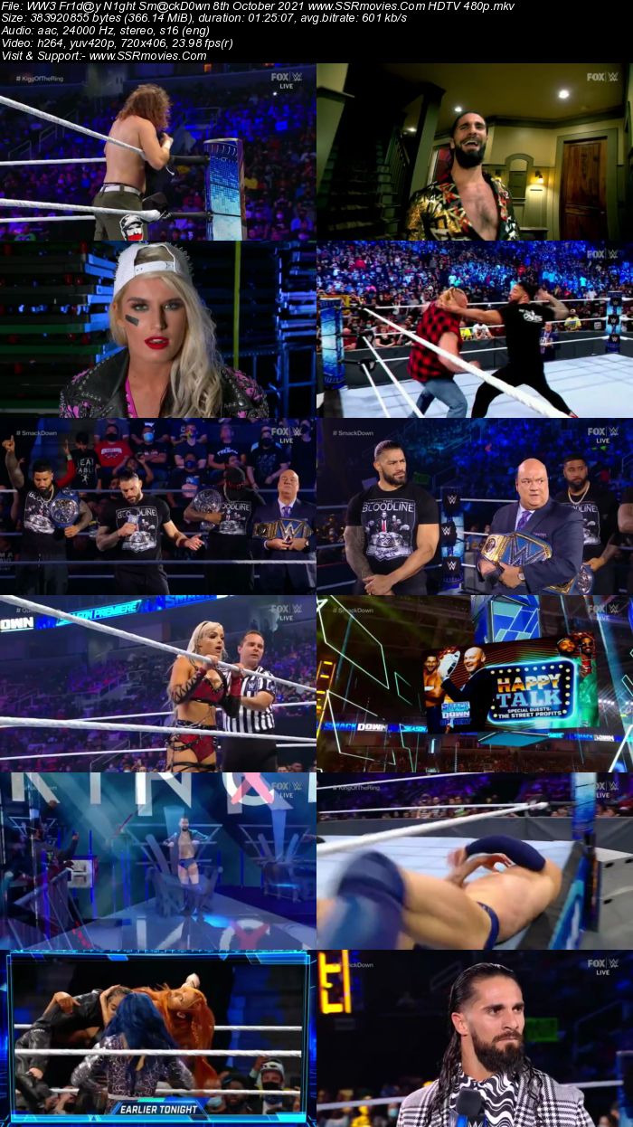 WWE Friday Night SmackDown 8th October 2021 480p 720p HDTV x264 Download