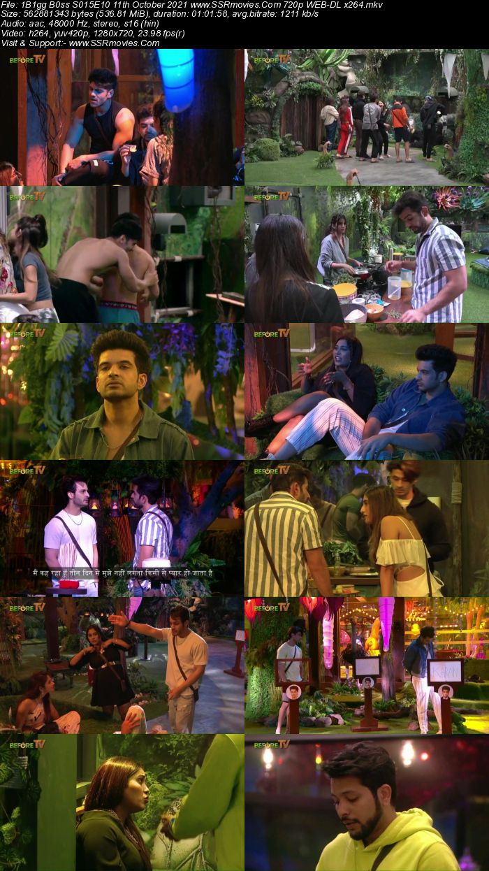 Bigg Boss S15E10 11th October 2021 480p 720p WEB-DL 250MB Download