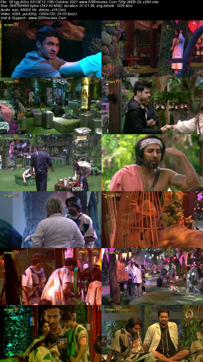 Bigg Boss S15E12 13th October 2021 480p 720p WEB-DL 250MB Download