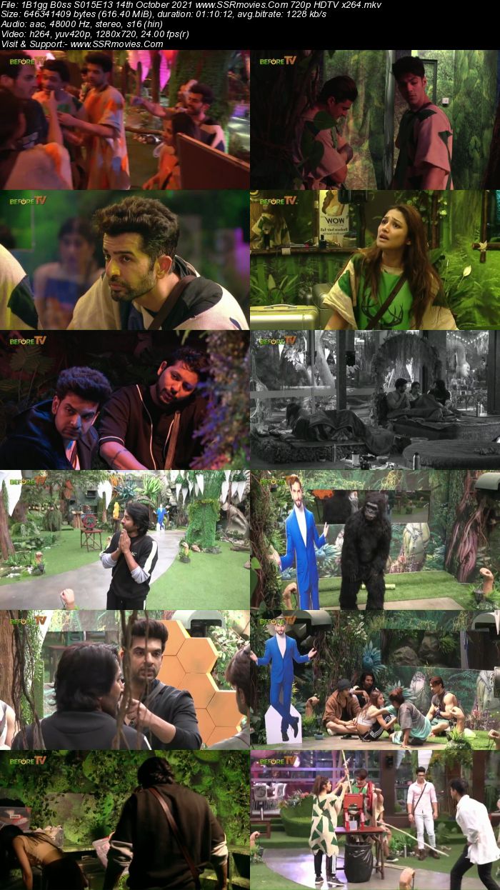 Bigg Boss S15E13 14th October 2021 480p 720p WEB-DL 250MB Download