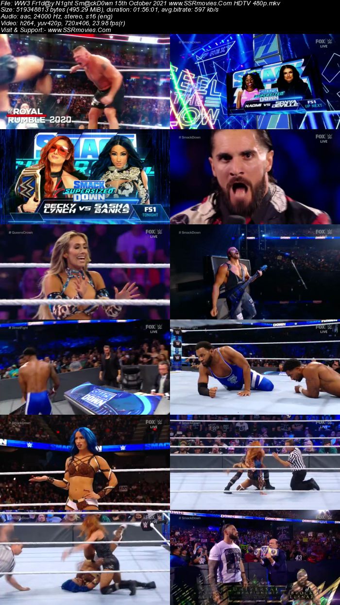 WWE Friday Night SmackDown 15th October 2021 480p 720p HDTV x264 Download