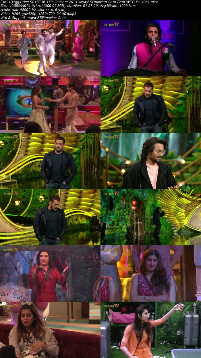 Bigg Boss S15E16 17th October 2021 480p 720p WEB-DL 250MB Download