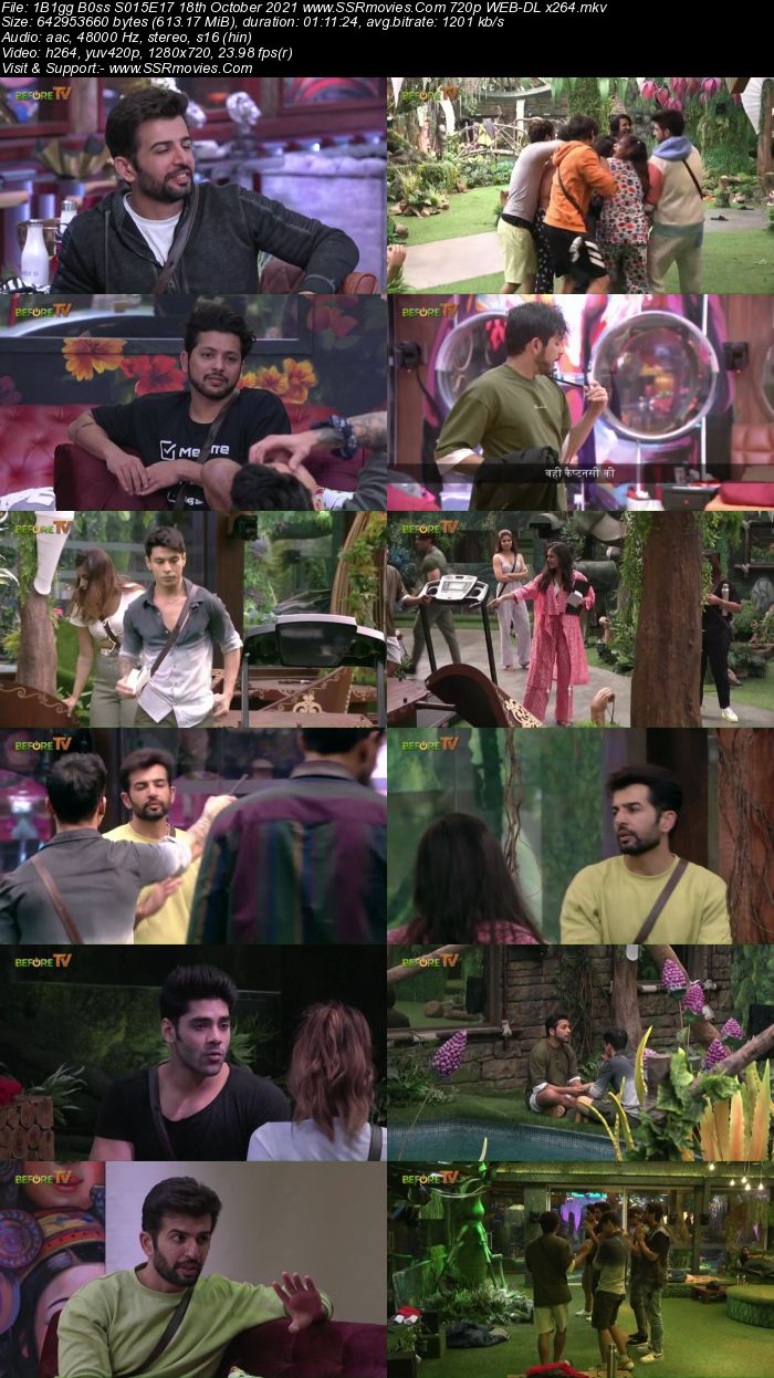 Bigg Boss S15E17 18th October 2021 480p 720p WEB-DL 250MB Download