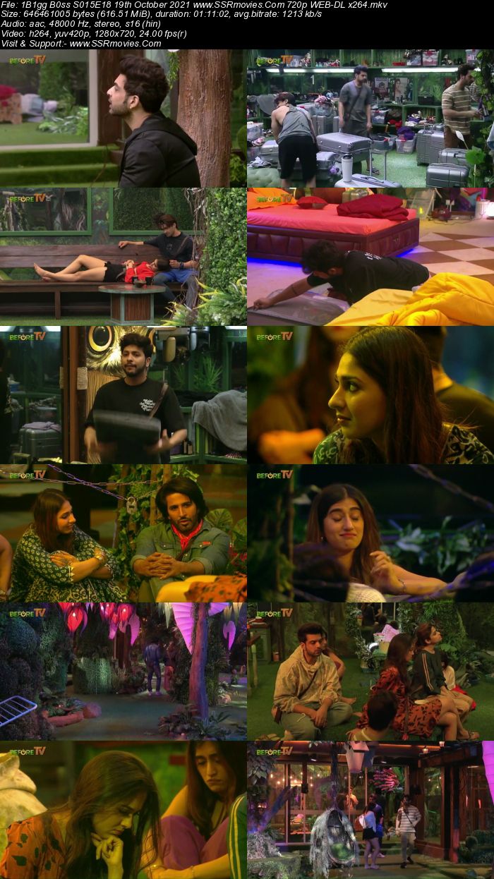 Bigg Boss S15E18 19th October 2021 480p 720p WEB-DL 250MB Download