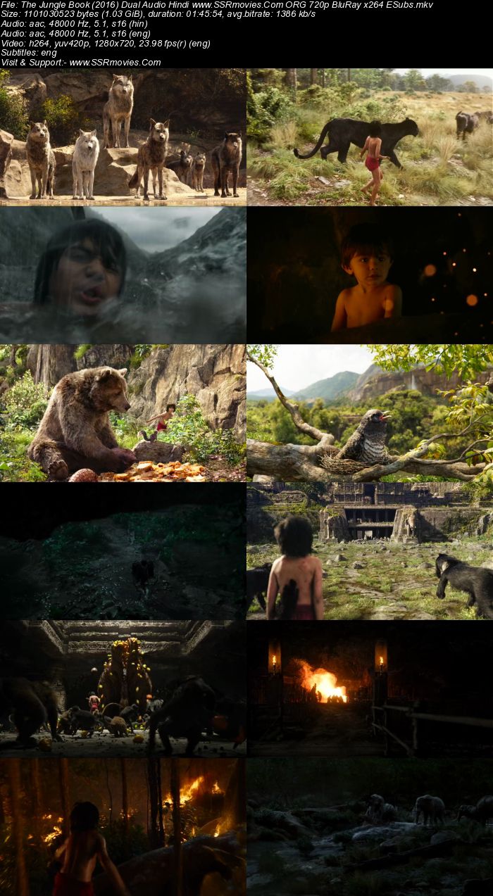 The Jungle Book (2016) Dual Audio Hindi ORG 720p BluRay 1GB ESubs Full Movie Download