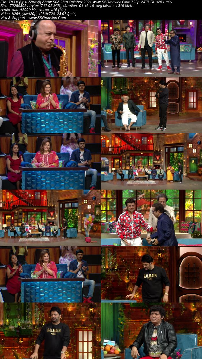 The Kapil Sharma Show S03 23rd October 2021 480p 720p WEB-DL 300MB Download