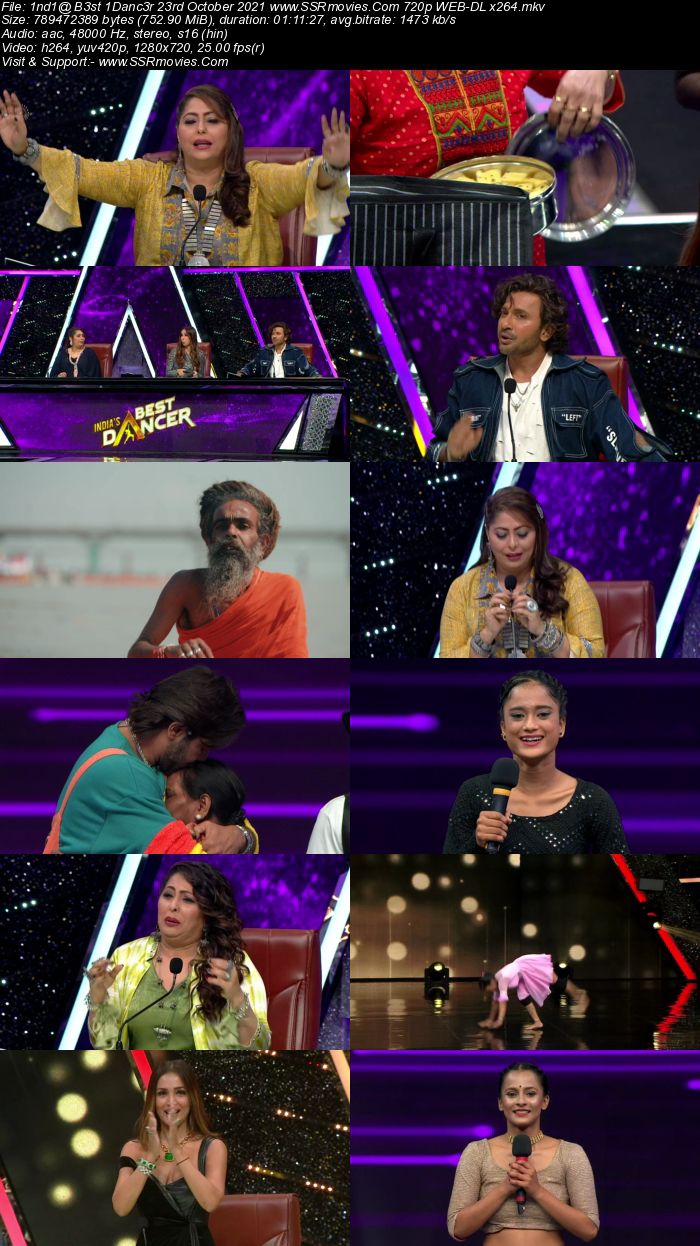 Indias Best Dancer S02 23rd October 2021 480p 720p WEB-DL x264 300MB Download