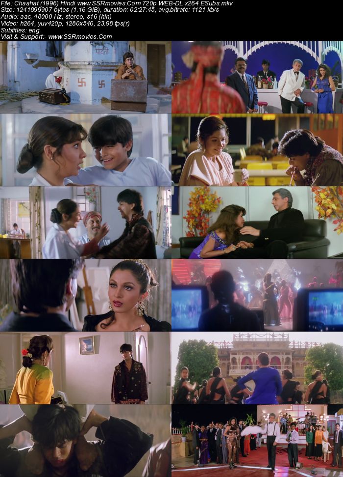 Chaahat (1996) Hindi 480p WEB-DL x264 450MB ESubs Full Movie Download