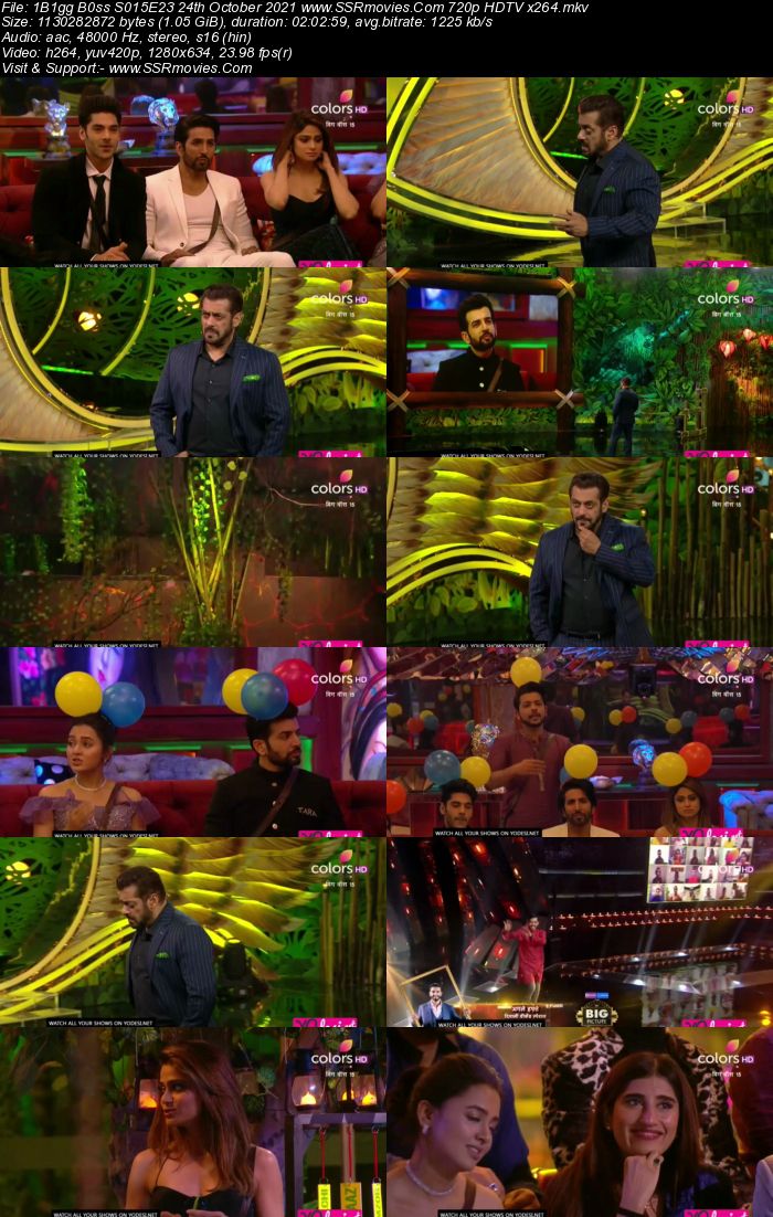 Bigg Boss S15E23 24th October 2021 480p 720p WEB-DL 250MB Download