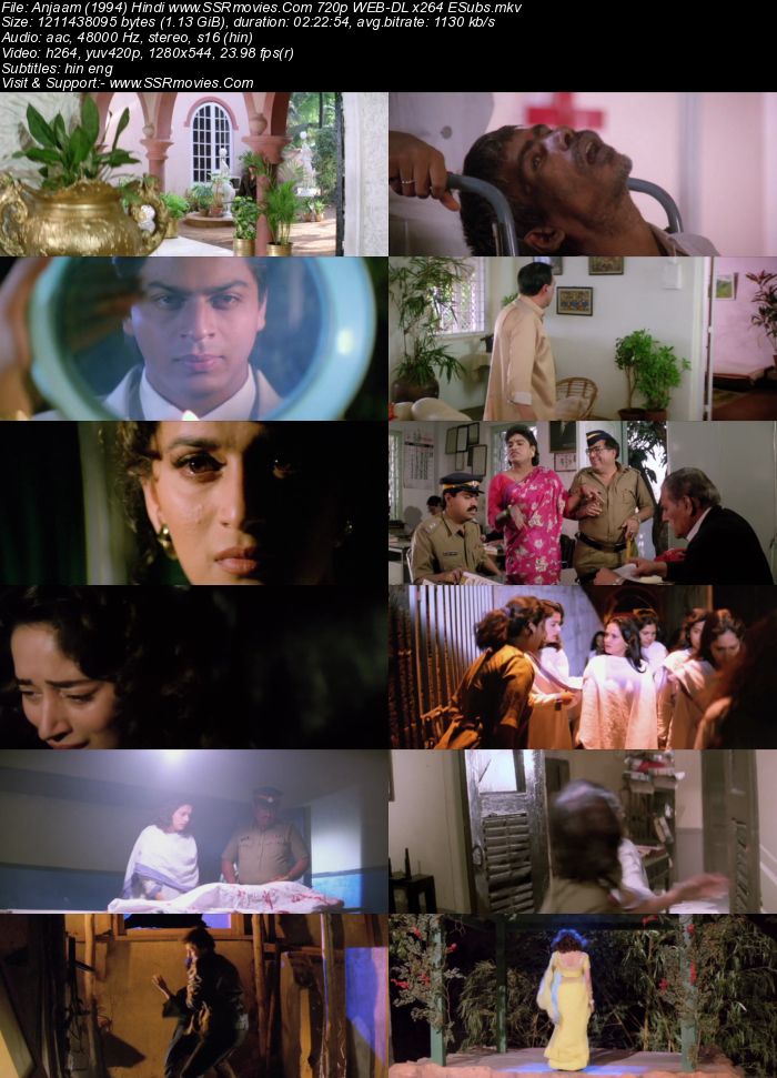 Anjaam (1994) Hindi 480p WEB-DL x264 400MB ESubs Full Movie Download