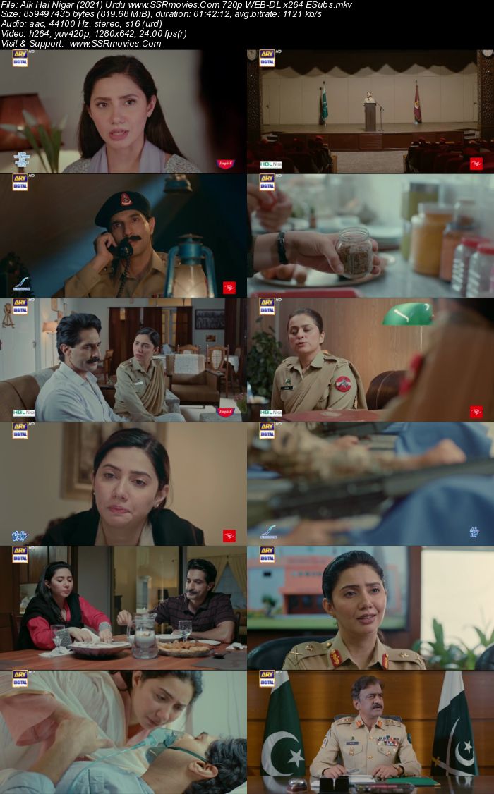 Aik Hai Nigar (2021) Urdu 720p WEB-DL x264 800MB Full Movie Download