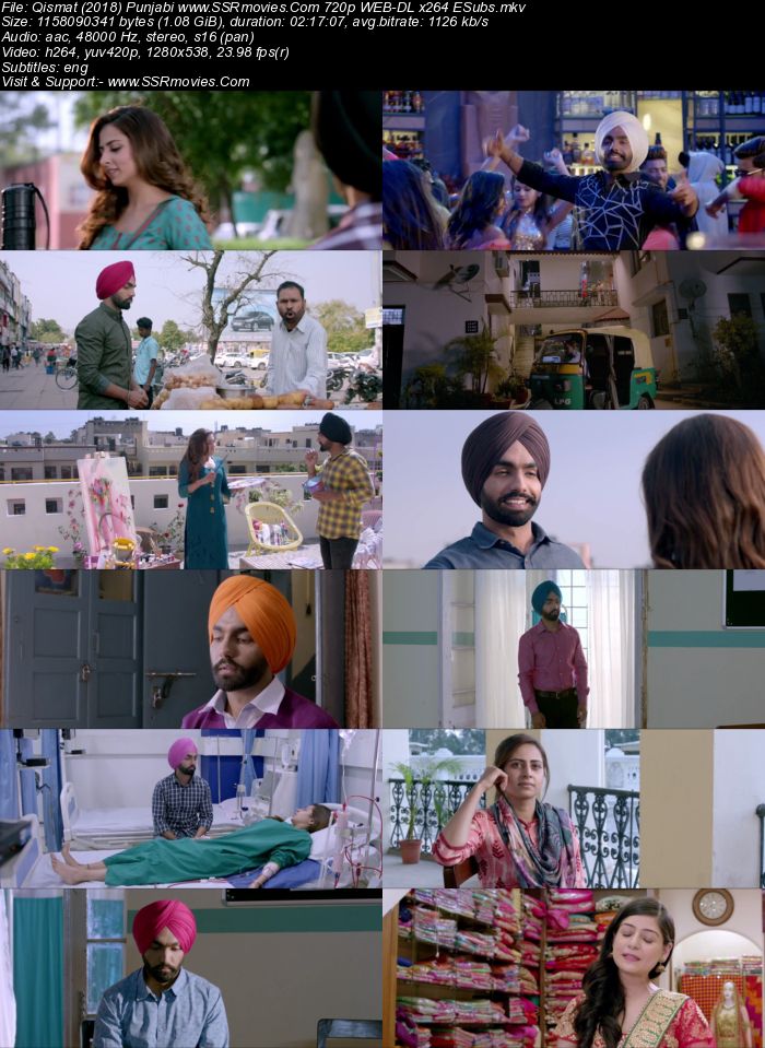 Qismat (2018) Punjabi 1080p WEB-DL x264 2.2GB ESubs Full Movie Download