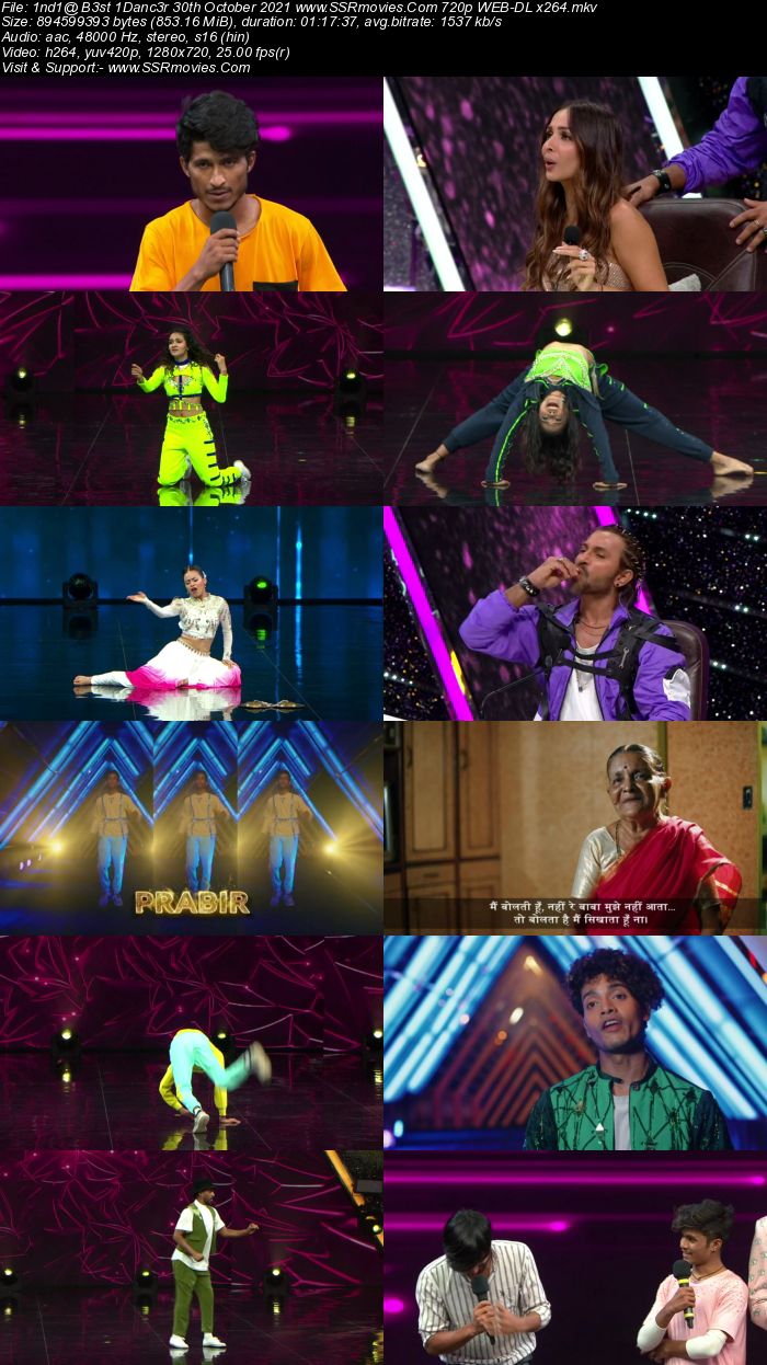 Indias Best Dancer S02 30th October 2021 480p 720p WEB-DL x264 300MB Download