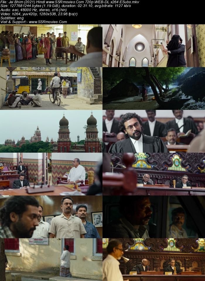 Jai Bhim (2021) Hindi 1080p 720p 480p WEB-DL x264 1.2GB ESubs Download