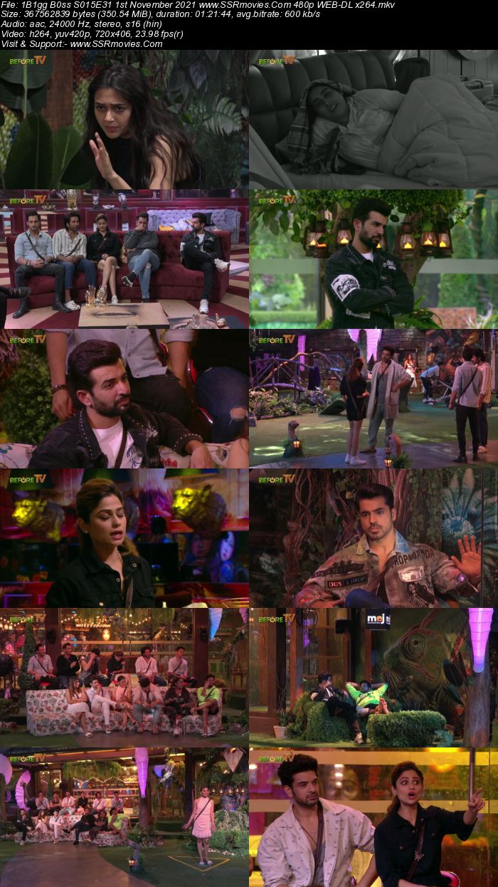 Bigg Boss S15E31 1st November 2021 480p 720p WEB-DL 350MB Download