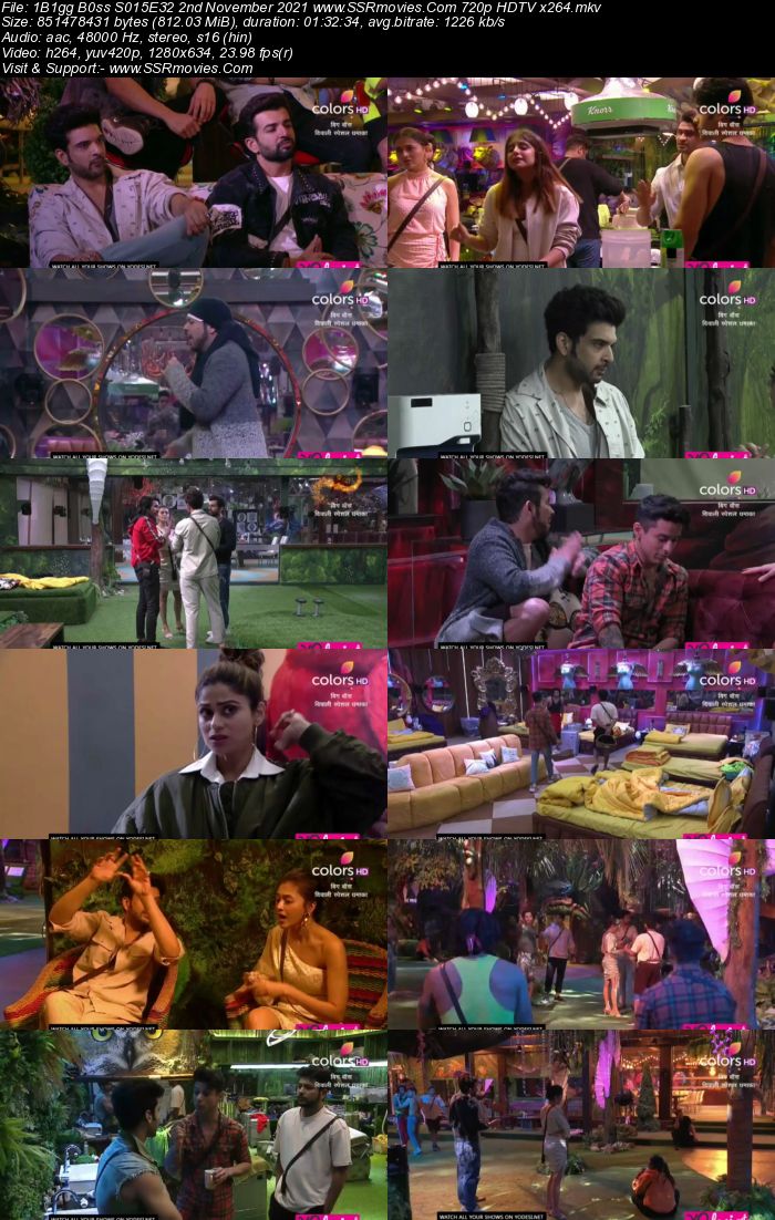 Bigg Boss S15E32 2nd November 2021 480p 720p WEB-DL 400MB Download