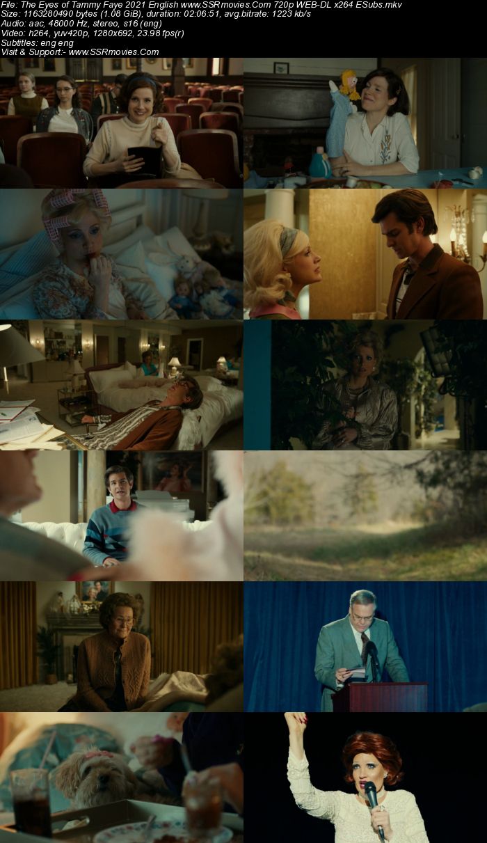 The Eyes of Tammy Faye (2021) English 480p WEB-DL x264 400MB ESubs Full Movie Download