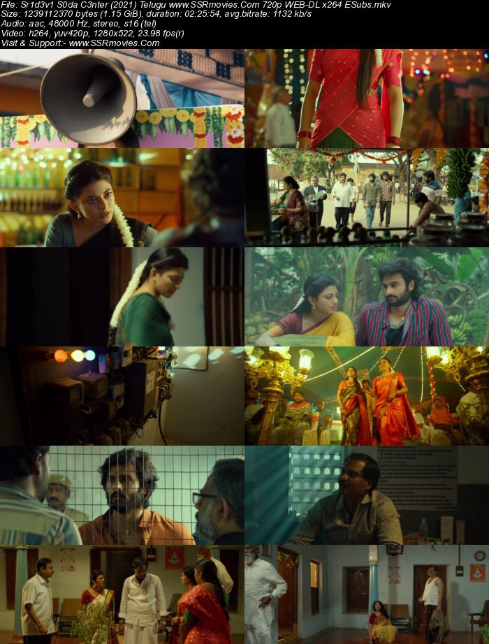 Sridevi Soda Center (2021) Telugu ORG 480p WEB-DL 450MB ESubs Full Movie Download