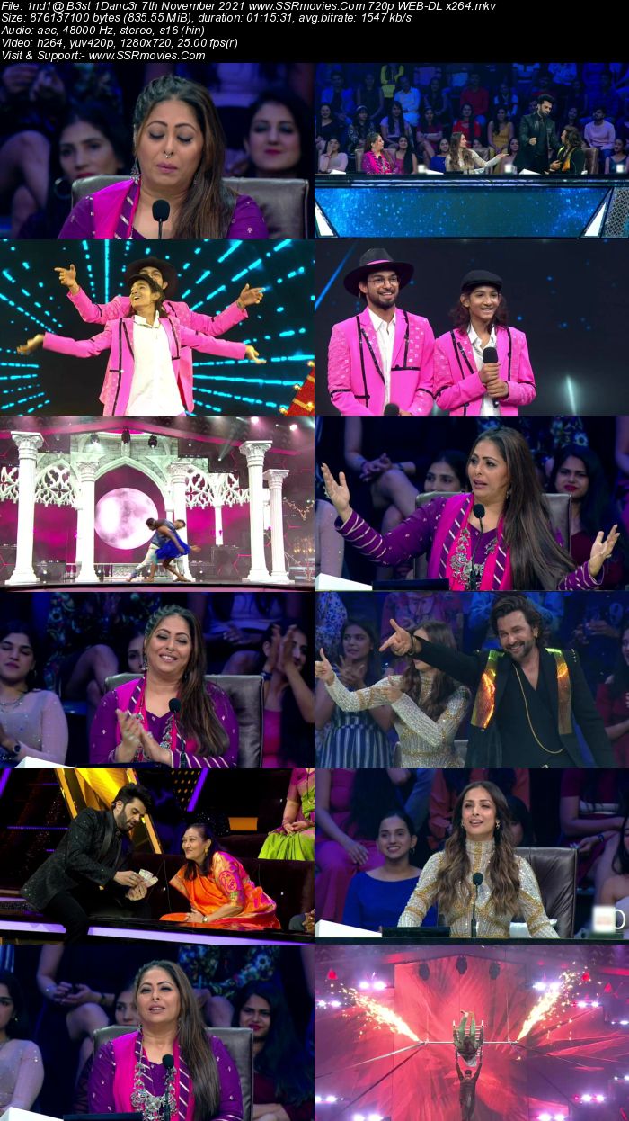 Indias Best Dancer S02 7th November 2021 480p 720p WEB-DL x264 300MB Download