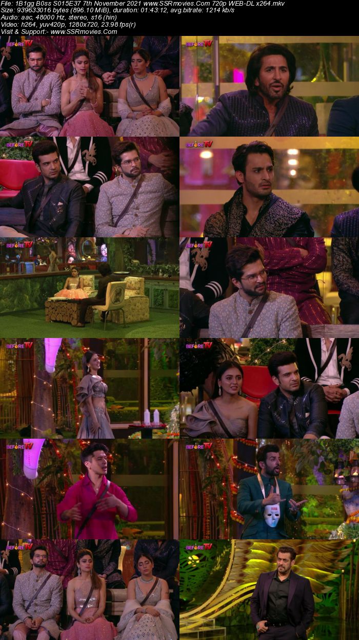 Bigg Boss S15E37 7th November 2021 480p 720p WEB-DL 400MB Download