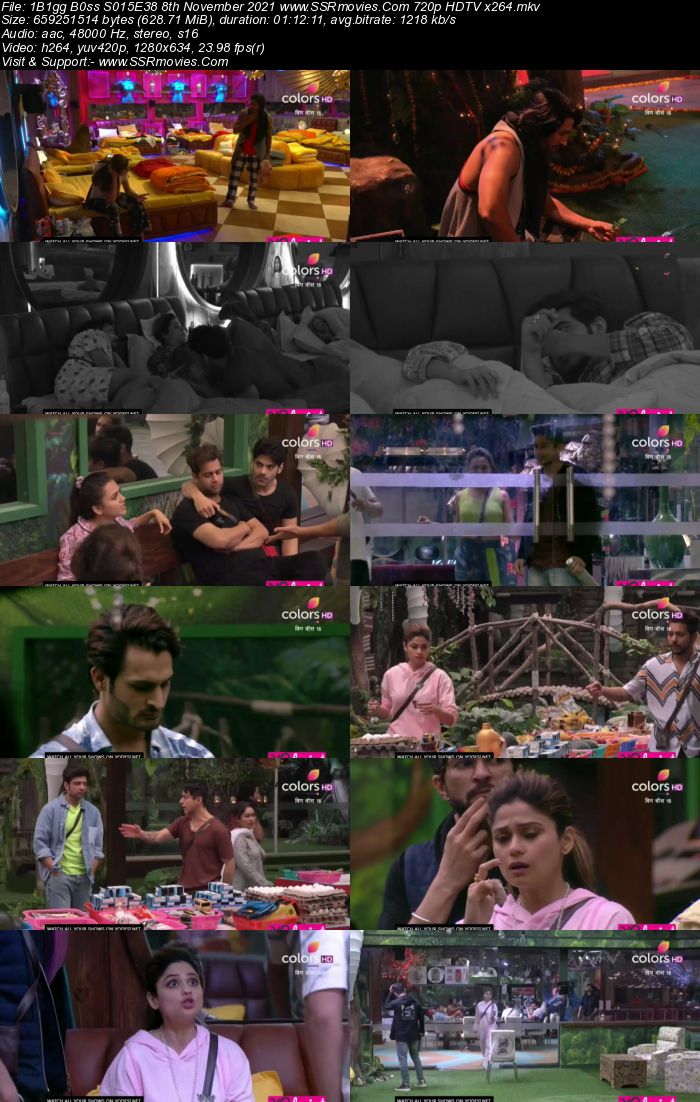 Bigg Boss S15E38 8th November 2021 480p 720p WEB-DL 400MB Download