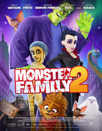 Monster Family 2 (2021) Dual Audio Hindi [UnOfficial] 720p 480p WEBRip x264 950MB Full Movie Download