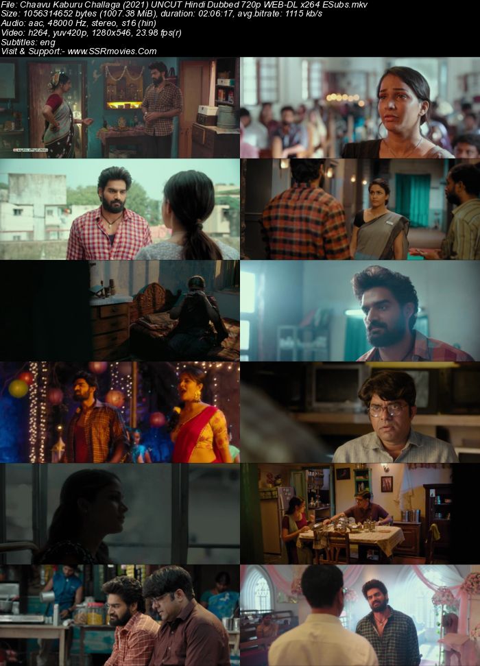 Chaavu Kaburu Challaga (2021) Hindi Dubbed 720p WEB-DL x264 1GB Full Movie Download