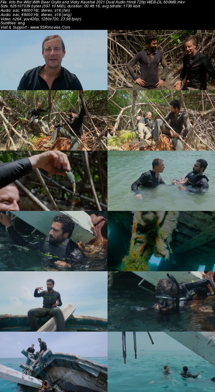 Into the Wild With Bear Grylls and Vicky Kaushal 2021 Dual Audio Hindi 720p 480p WEB-DL 600MB Download