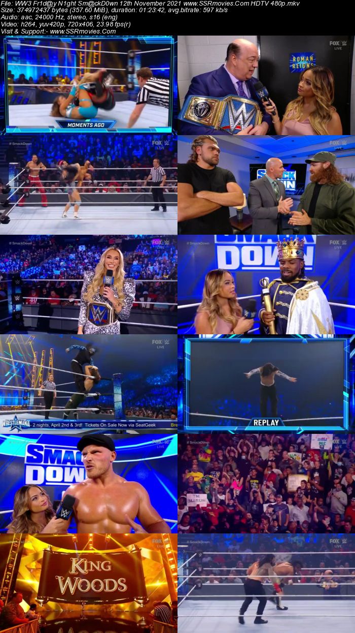 WWE Friday Night SmackDown 12th November 2021 480p 720p HDTV x264 Download