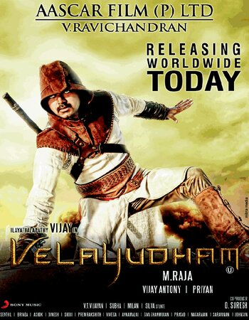 Velayudham (2011) Hindi Dubbed ORG 480p WEB-DL x264 400MB Full Movie Download