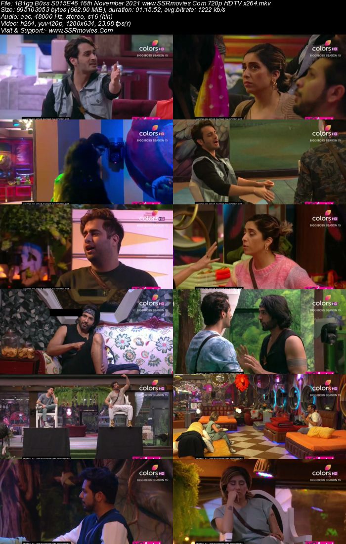 Bigg Boss S15E46 16th November 2021 480p 720p WEB-DL 400MB Download