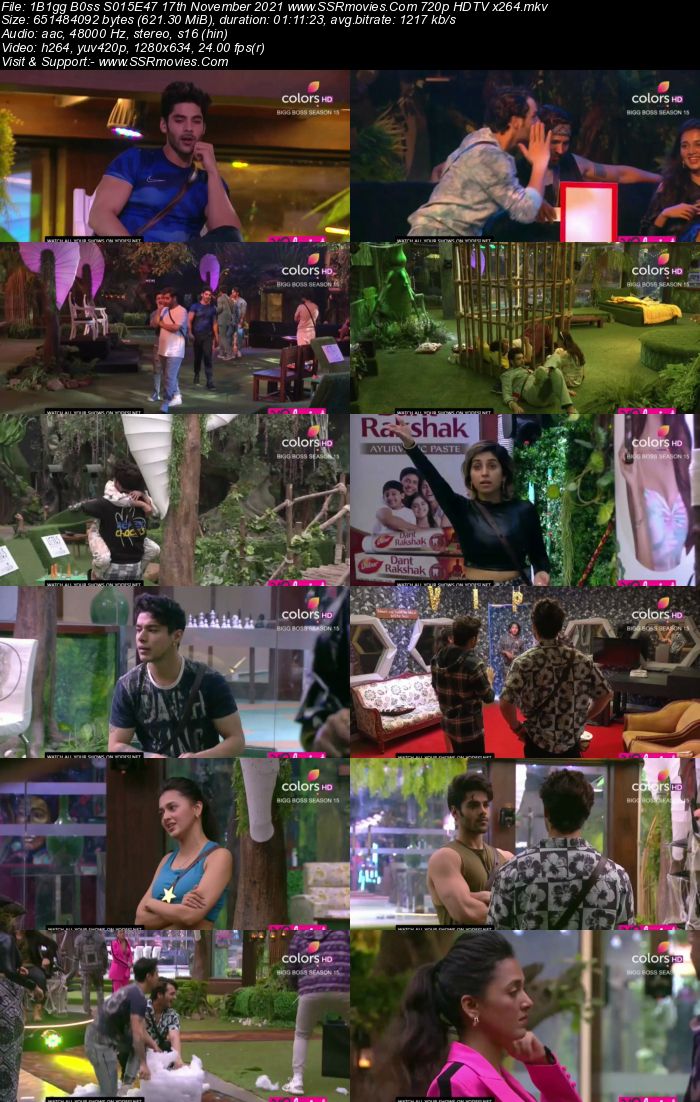 Bigg Boss S15E47 17th November 2021 480p 720p WEB-DL 400MB Download