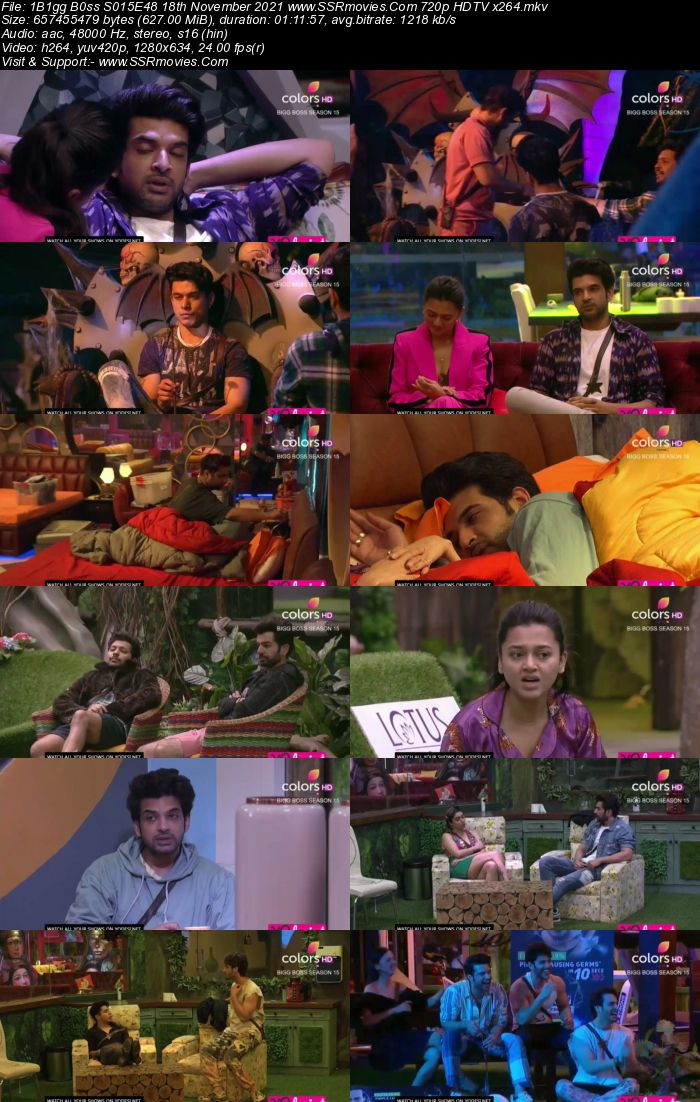 Bigg Boss S15E48 18th November 2021 480p 720p WEB-DL 400MB Download