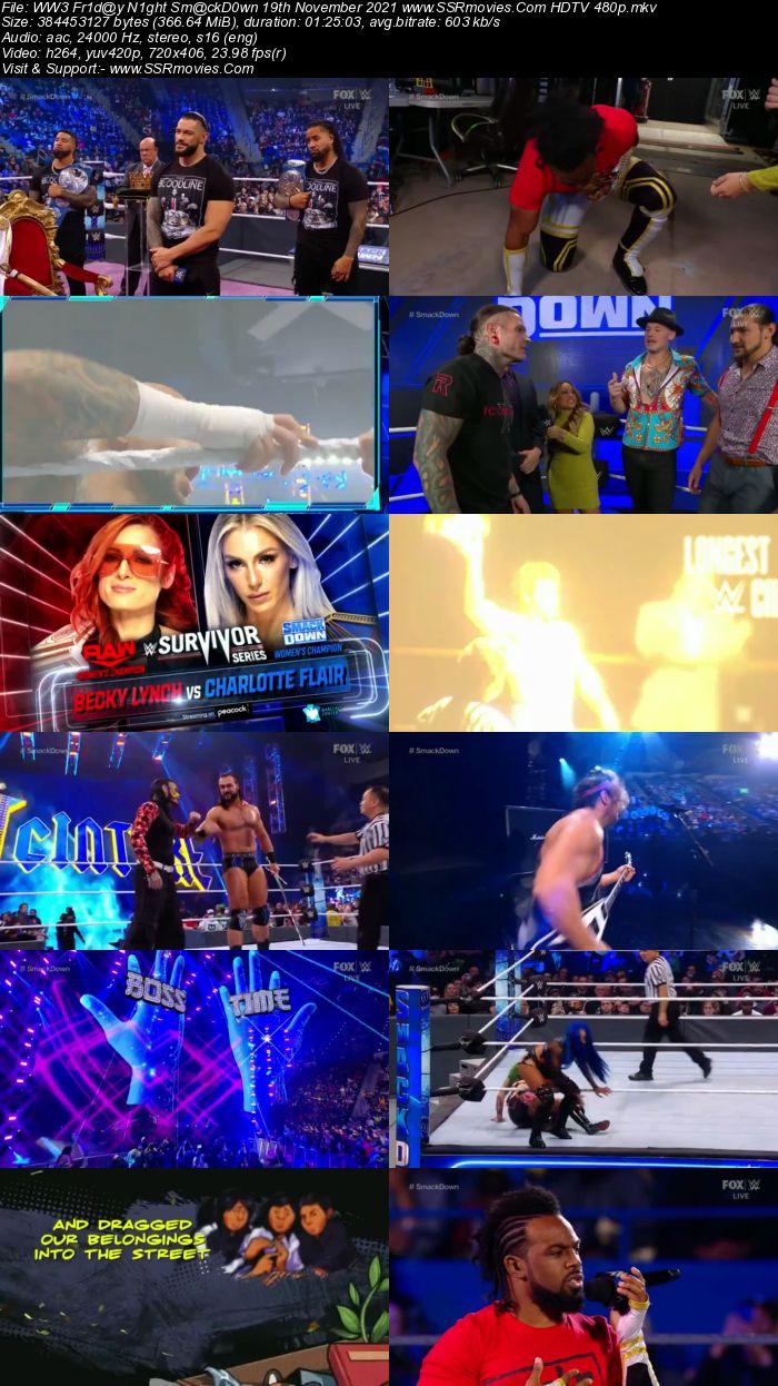 WWE Friday Night SmackDown 19th November 2021 480p 720p HDTV x264 Download