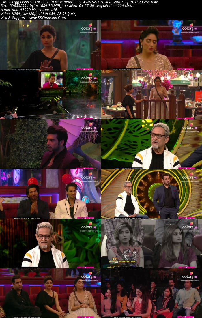 Bigg Boss S15E50 20th November 2021 480p 720p WEB-DL 400MB Download