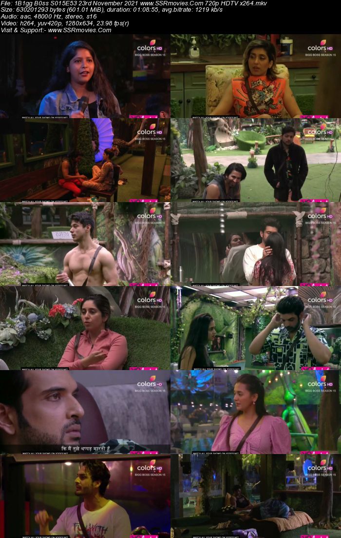 Bigg Boss S15E53 23rd November 2021 480p 720p WEB-DL 400MB Download