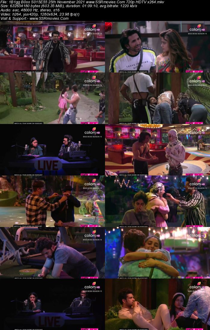 Bigg Boss S15E55 25th November 2021 480p 720p WEB-DL 400MB Download