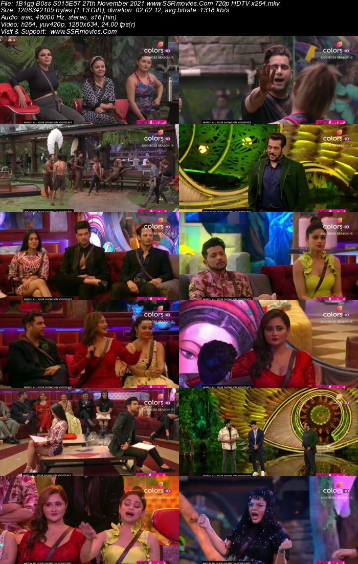 Bigg Boss S15E57 27th November 2021 480p 720p WEB-DL 400MB Download