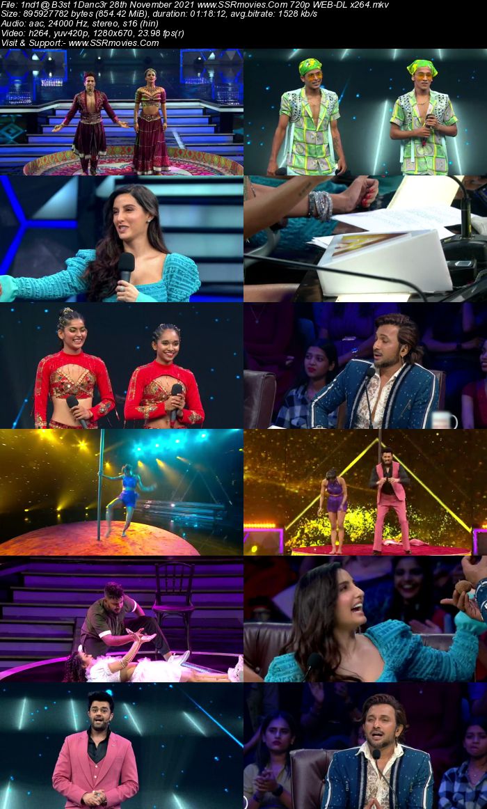 Indias Best Dancer S02 28th November 2021 480p 720p WEB-DL x264 300MB Download