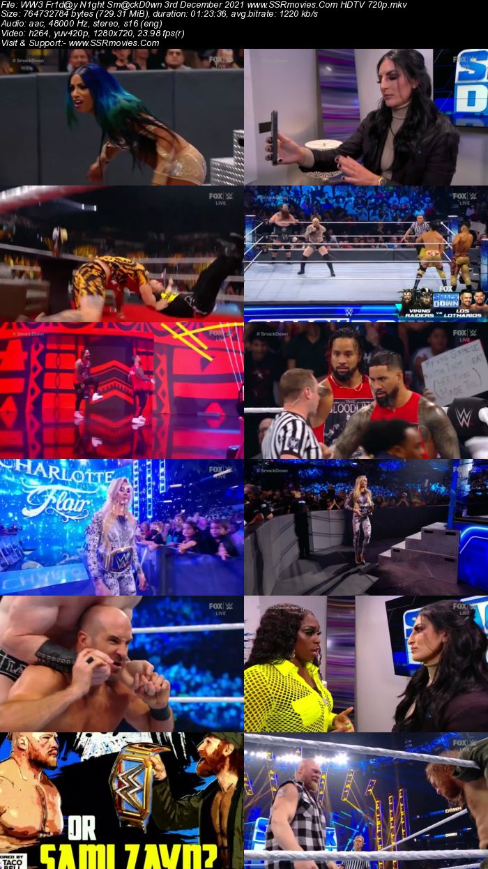 WWE Friday Night SmackDown 3rd December 2021 480p 720p HDTV x264 Download