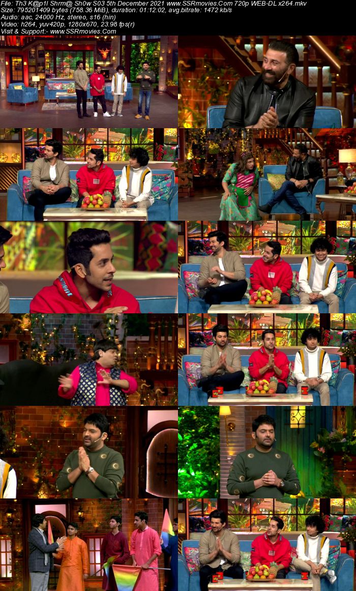 The Kapil Sharma Show S03 5th December 2021 480p 720p WEB-DL 300MB Download