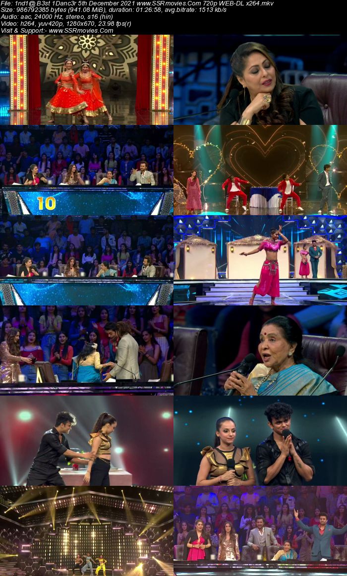 Indias Best Dancer S02 5th December 2021 480p 720p WEB-DL 300MB Download