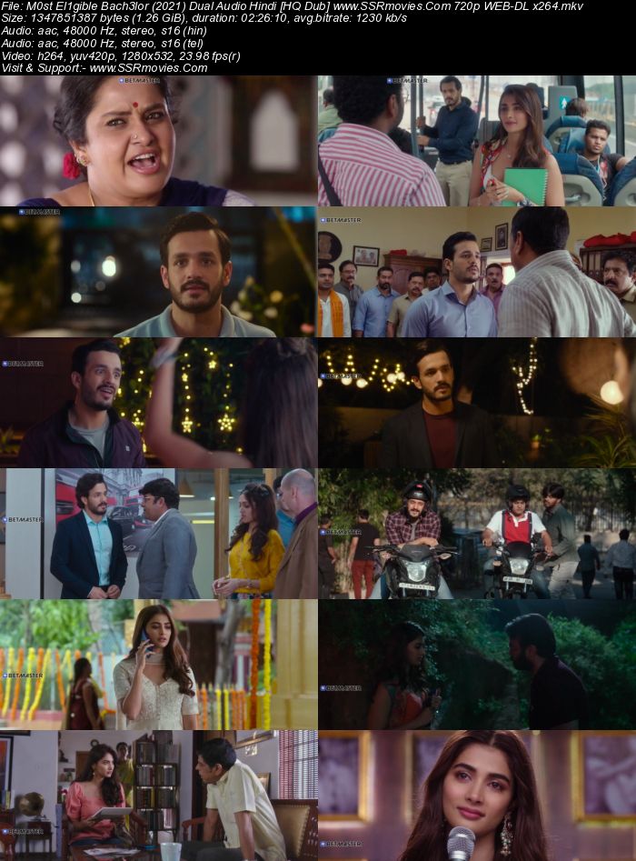 Most Eligible Bachelor (2021) Dual Audio Hindi [HQ Dub] 1080p 720p 480p WEB-DL x264 2.5GB Full Movie Download