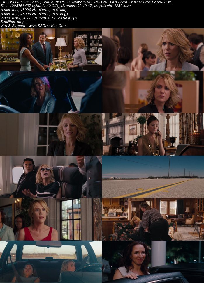 Bridesmaids (2011) Dual Audio Hindi ORG 480p BluRay x264 400MB ESubs Full Movie Download