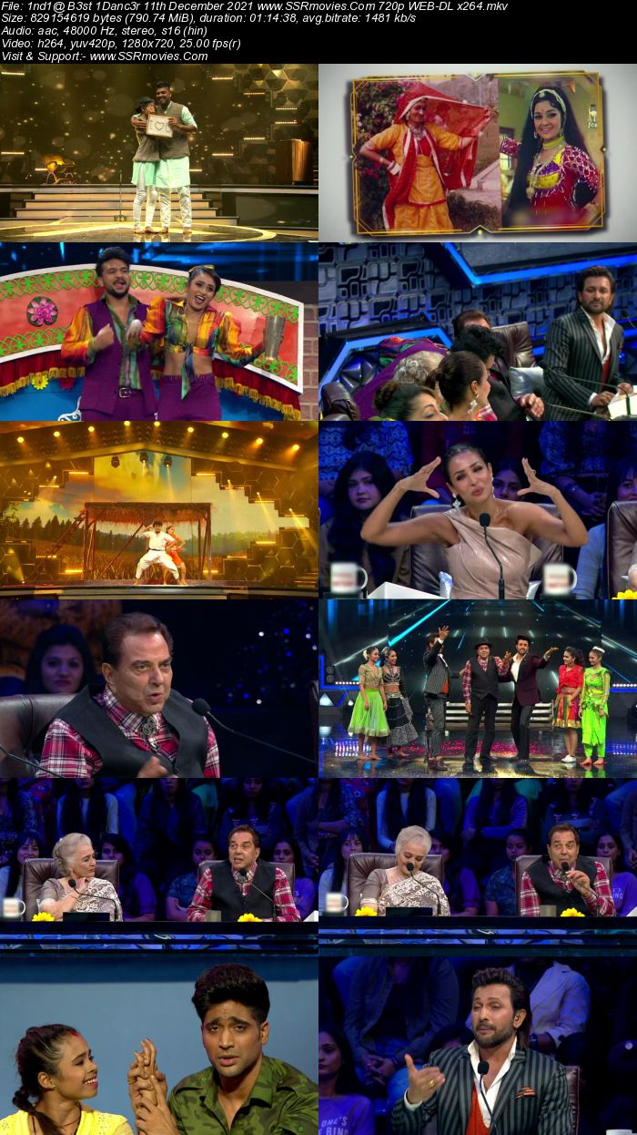 Indias Best Dancer S02 11th December 2021 480p 720p WEB-DL 300MB Download